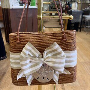 Lisi Lerch Bosom Buddy Bags, Fluffy Bow with sand dollar accent